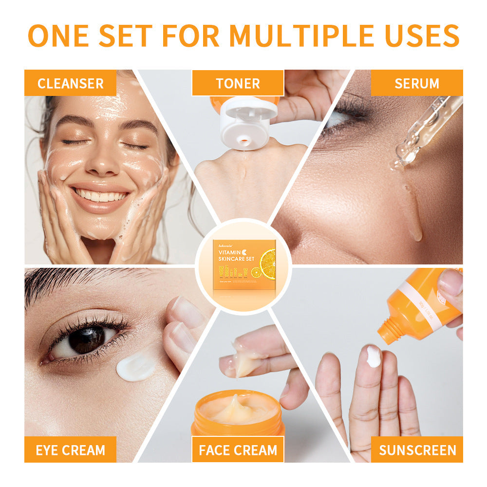 Ensemble de soins du visage à la vitamine C