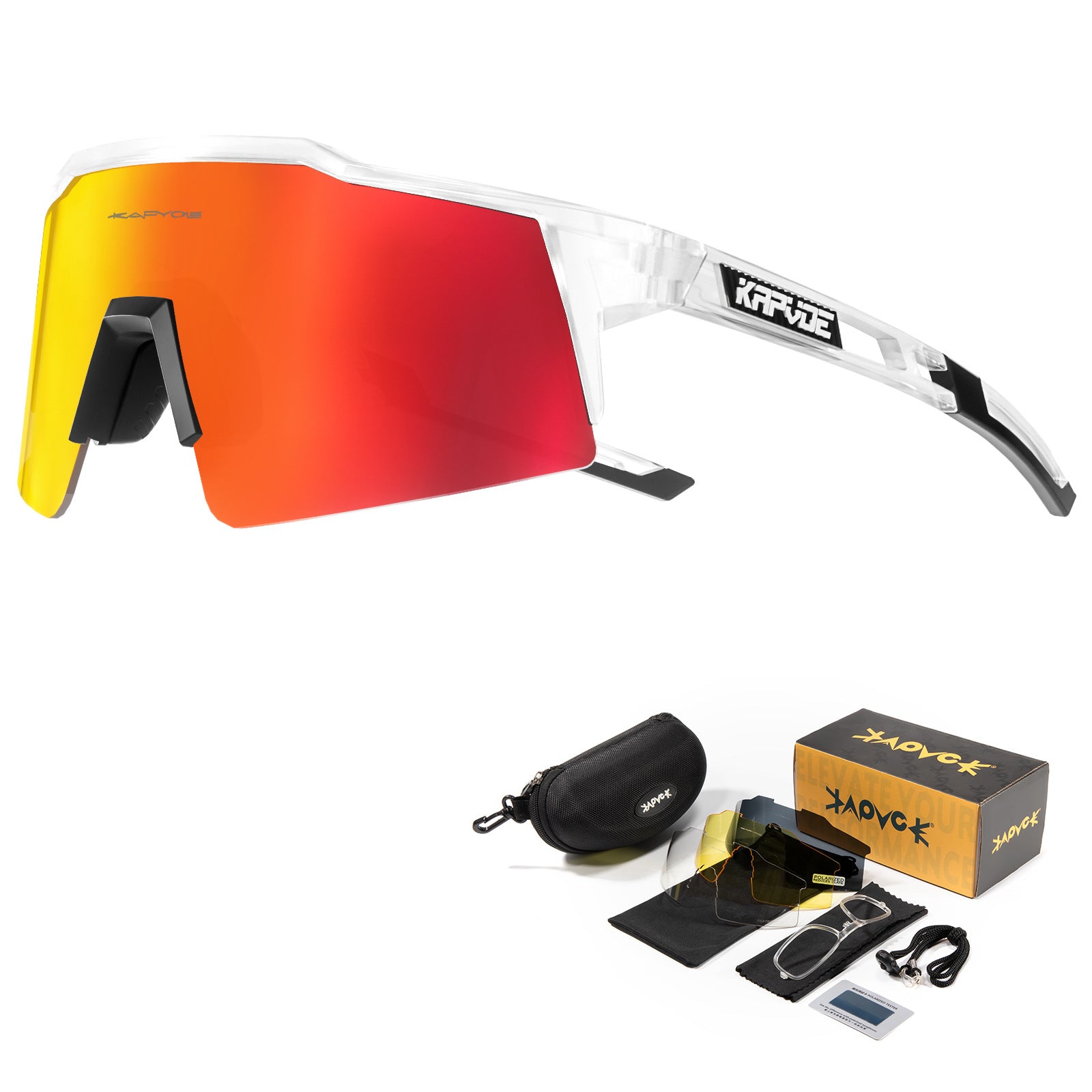 Kapvoe Lunettes Polarisées pour Vélo VTT Plein Air
