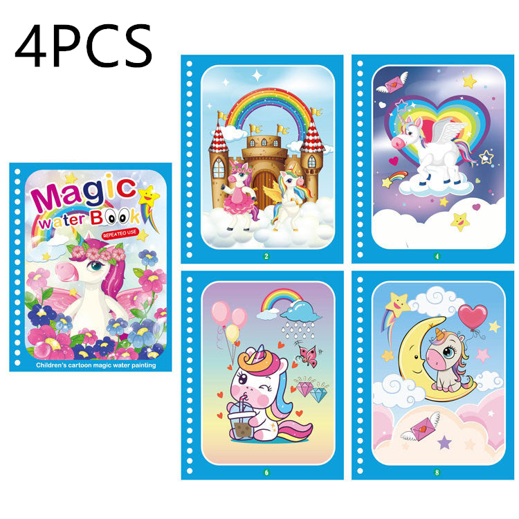 Children's Creative Magic Water Painting Book