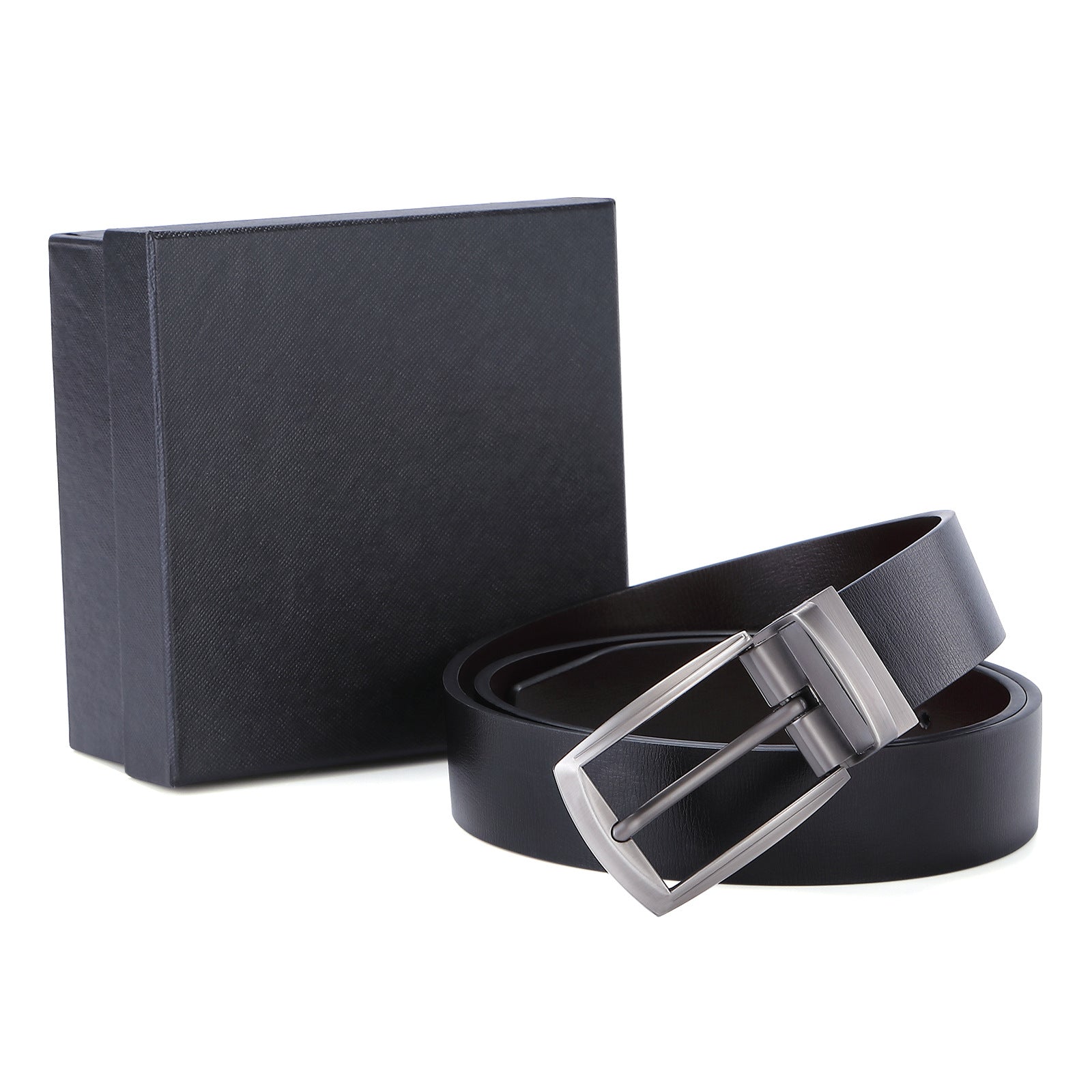 Ceinture en cuir à boucle automatique pour homme, style mode