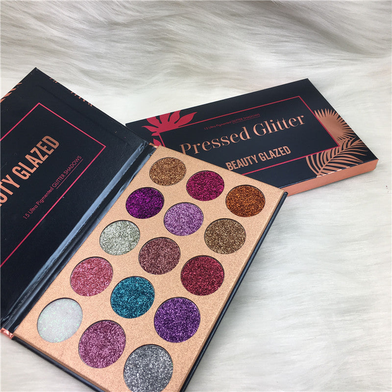 Fards à paupières pailletés Beauty Glazed 15 couleurs