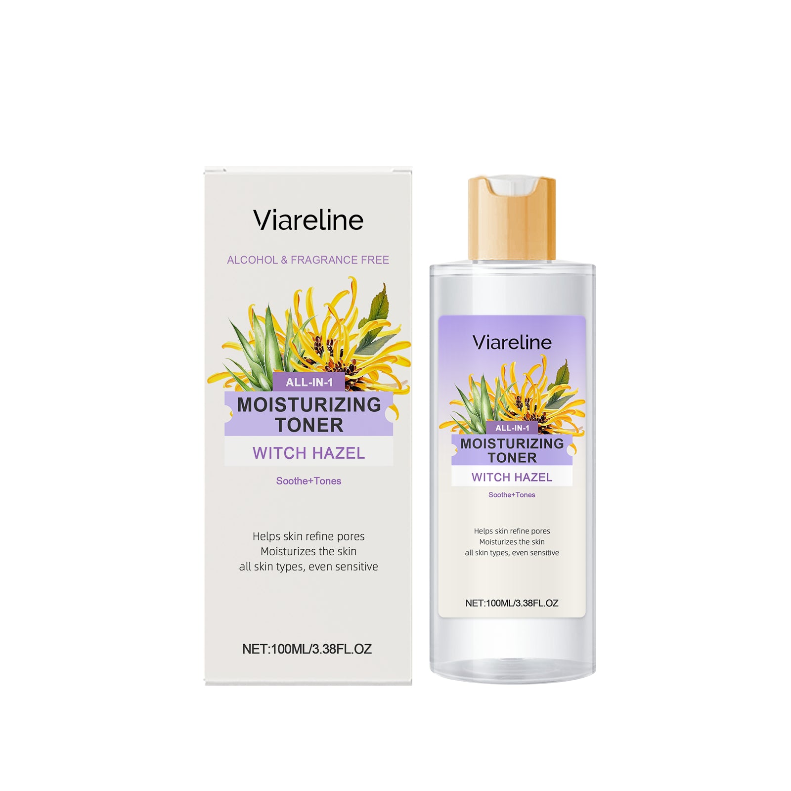 Lotion tonique hydratante à l'hamamélis