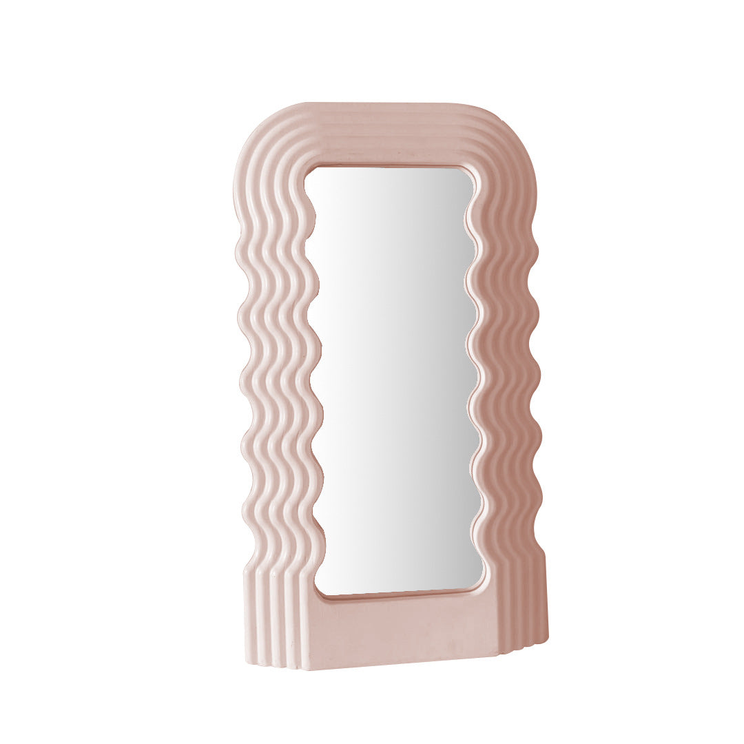 Medieval Memphis Wave Mirror Desktop Makeup Mirror
