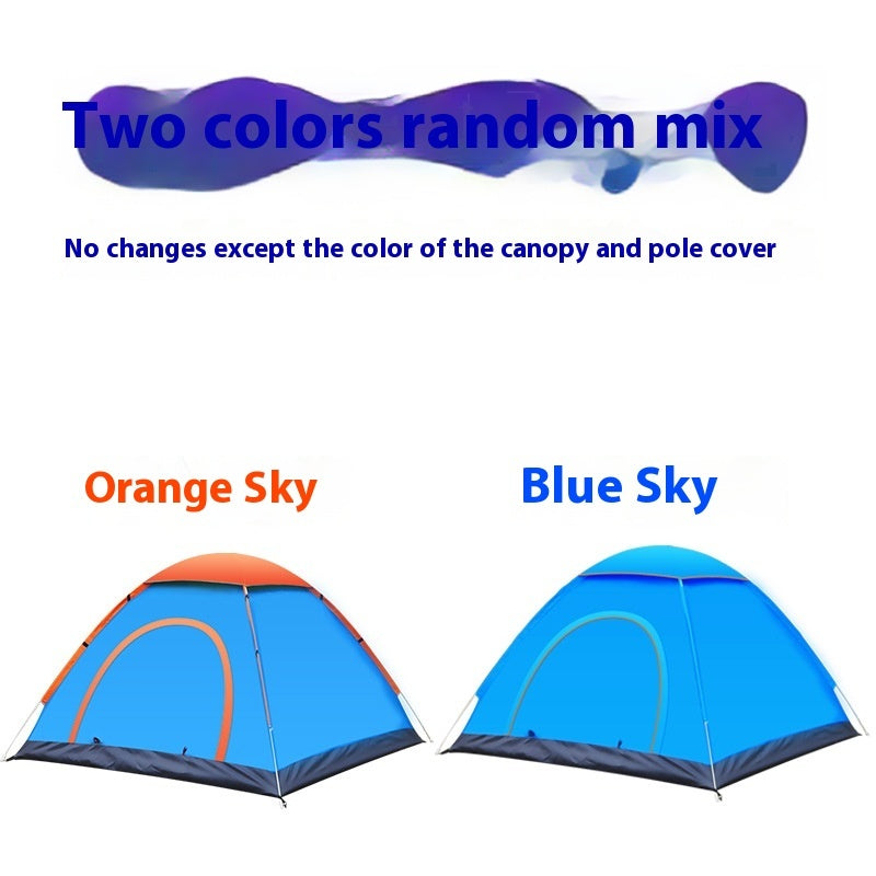 Tente de camping automatique double porte multi-personnes