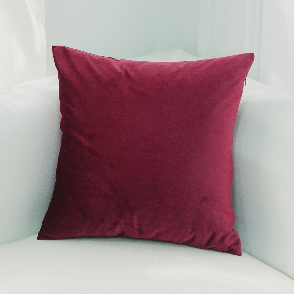Dutch Suede Pillow Cushion Sofa Cushion Office Lumbar Bed Head Backrest Velvet Pillow Cover
