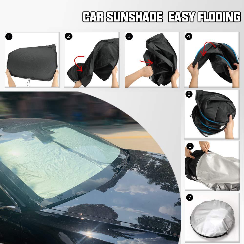 Pare-soleil de pare-brise pliable pour voiture