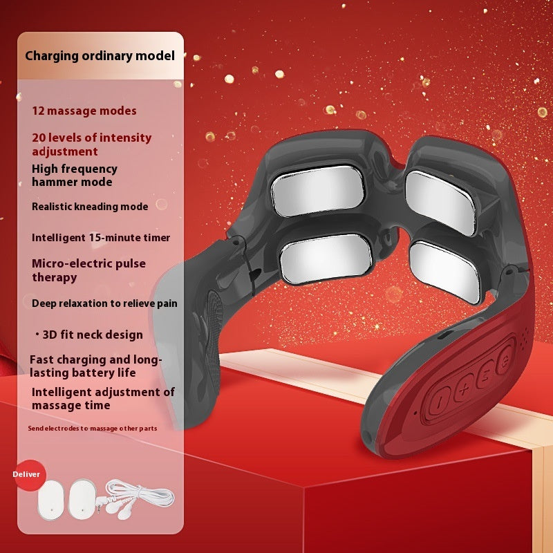 12 Head Cervical Vertebra Heating Massager