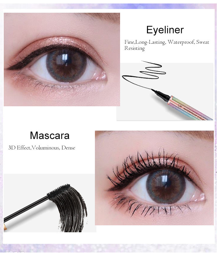 Mascara 4D Boucle Dense Sans Tache Noir