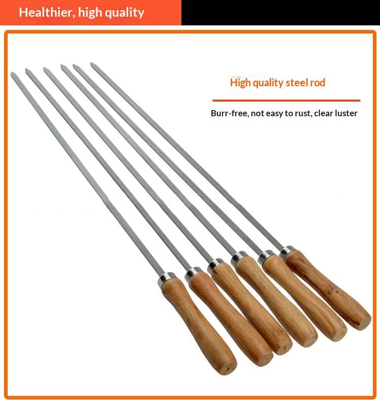 Brochettes de barbecue en acier inoxydable Brochettes de barbecue