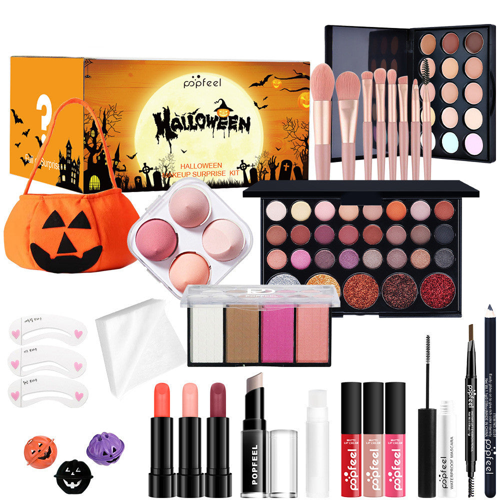Kit de Maquillage Halloween Brillant à Lèvres et Fard à Paupières