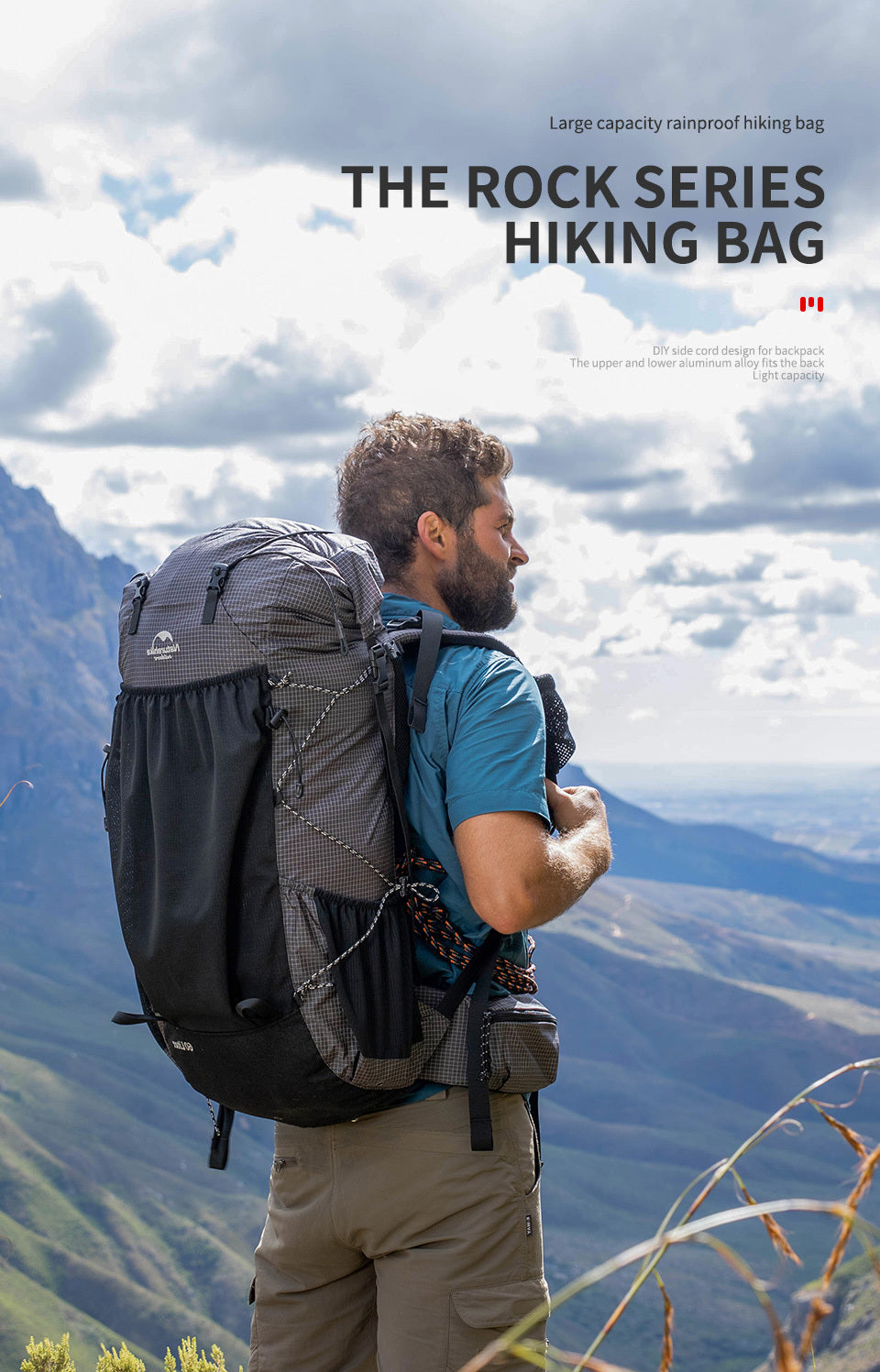 Sac à dos de randonnée et de camping de voyage grande capacité extérieur