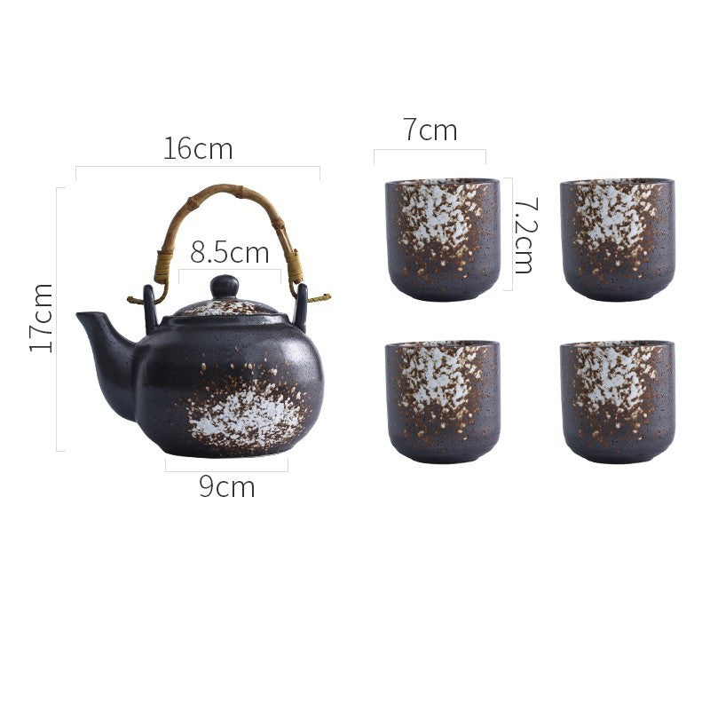 Japanese Hand Painted Tea Set Teapot Ceramic Household Cup