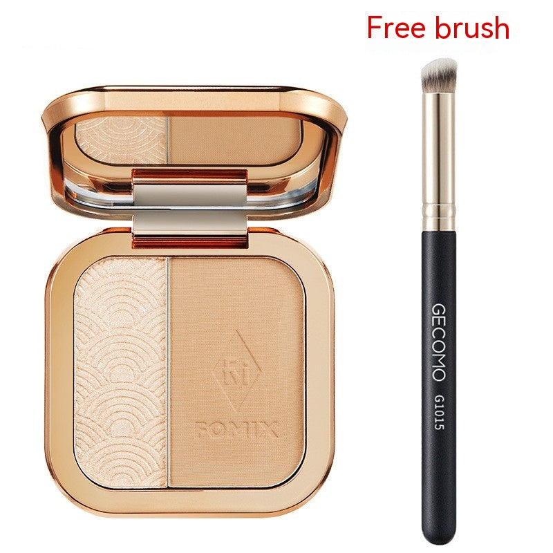 Two-color Highlight Repair Makeup Palette