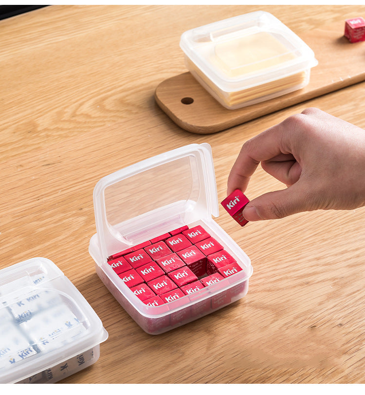 Japanese-style Cheese Slice Storage Box Refrigerator Flip