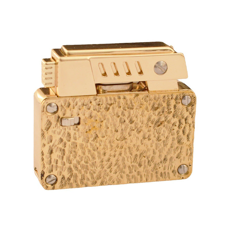 One-click Catapult Double Fire Creative Double-sided Carved Personality Lighter