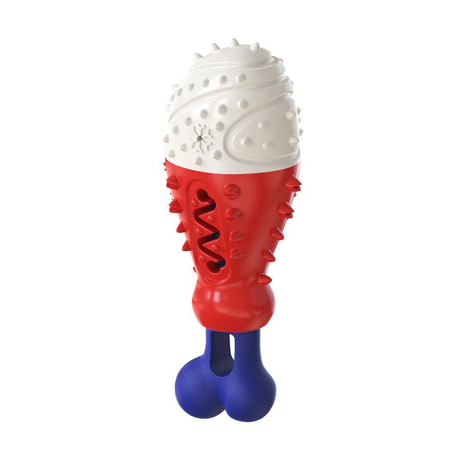 Jouet à mâcher pour chien en forme de patte de dinde, brosse à dents, nettoyage des molaires