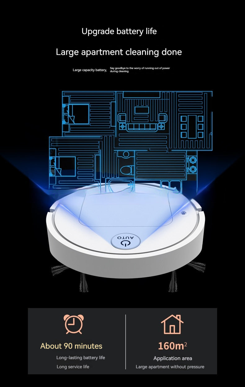 Robot balayeur intelligent entièrement automatique Lazy Home