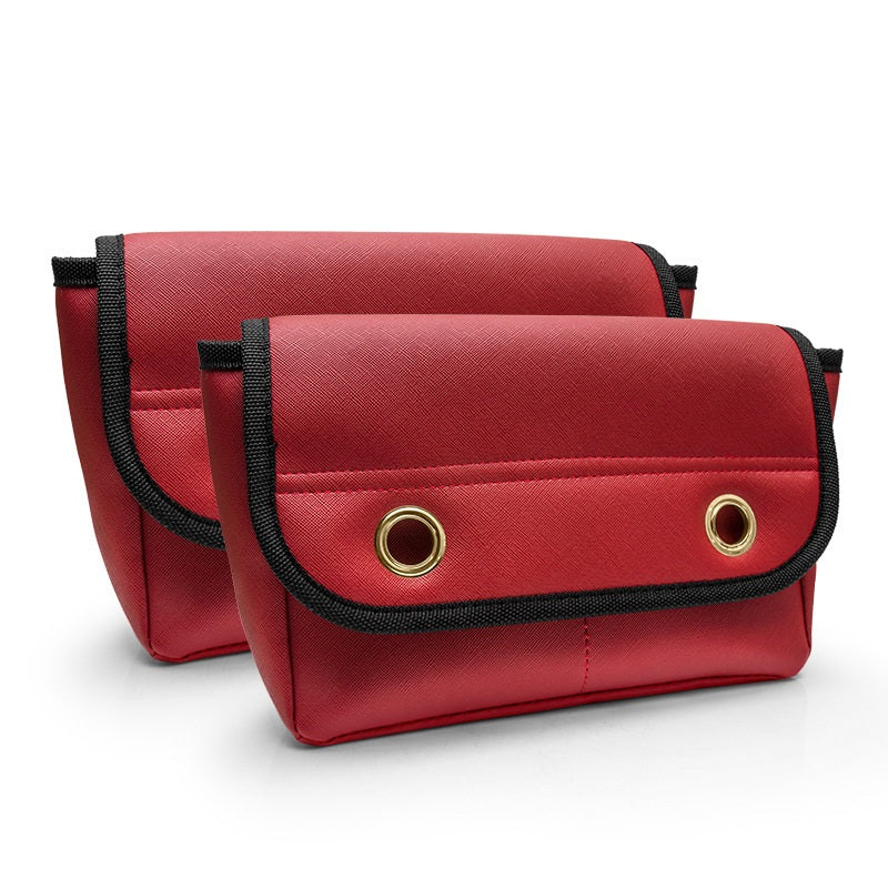 Sac de rangement pour siège arrière de voiture en cuir multifonctionnel
