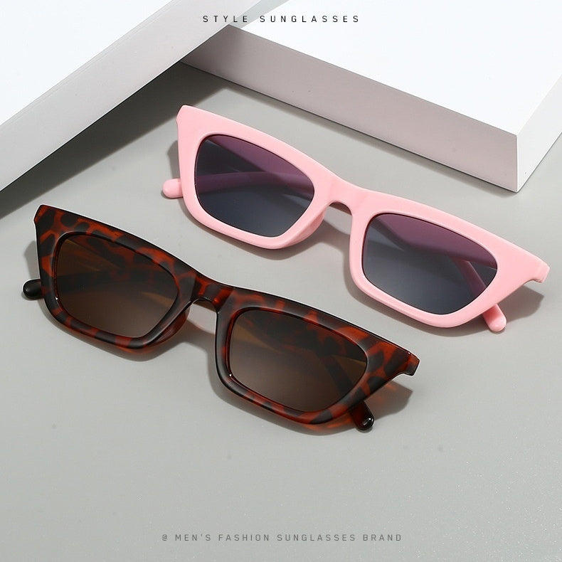 Fashionable Small-frame Cat-eye Personalized Hip-hop Sunglasses