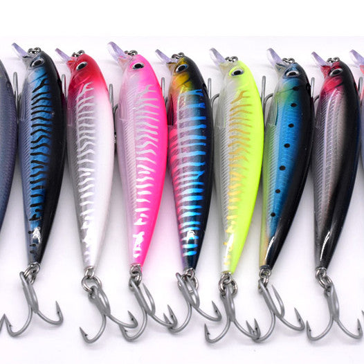 Pêche à la traîne à petite bouche Minnow Lance dorée Faux appât
