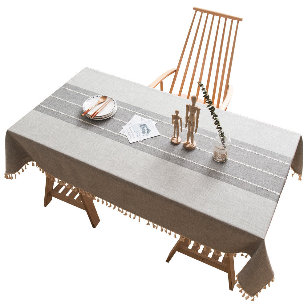 Waterproof Tablecloth Household Cotton And Linen Simplicity