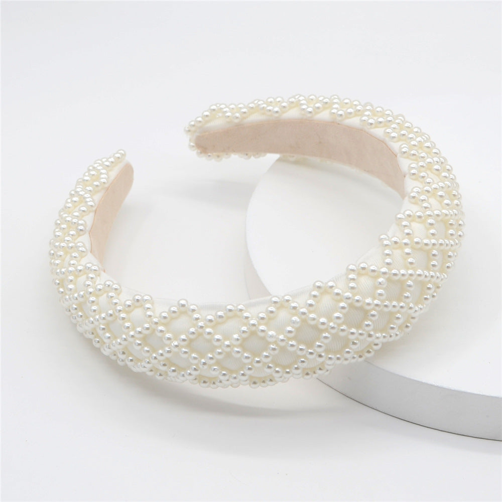 Baroque Rhinestone Pearl Headband