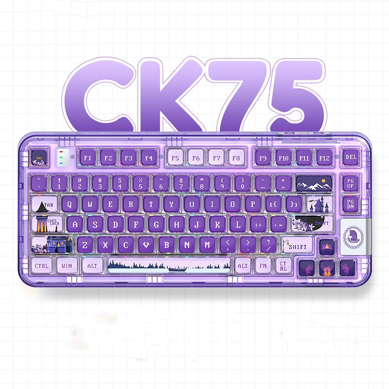 Fashion Fairy Tale Style Transparent Mechanical Keyboard
