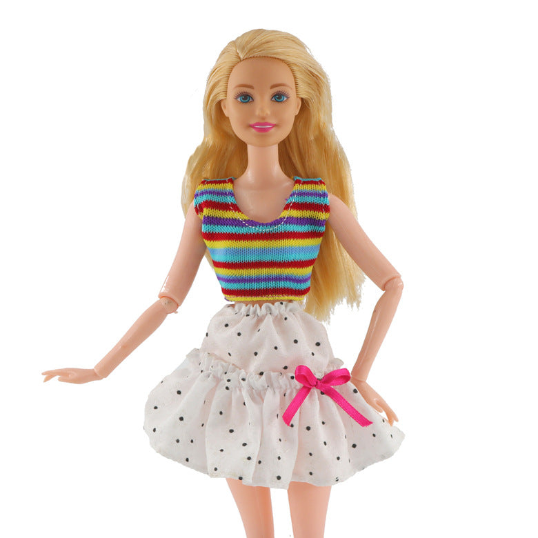 Girl Play House Toy 30cm Doll Dress Up