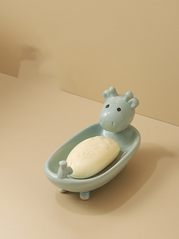 Boîte à Savon de Dessin Animé Ménage Enfants Mignon Grand Support à Savon de Toilette