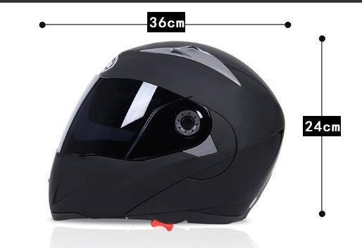 Casque de Moto Demi-Casque Anti-Buée Écran Solaire Double Visière Casque Intégral