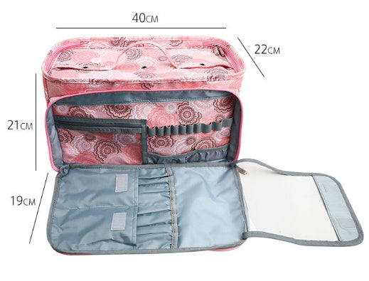 Wool Storage Bag Crochet Tool Buggy Bag With Cable Hole Needle Handbag