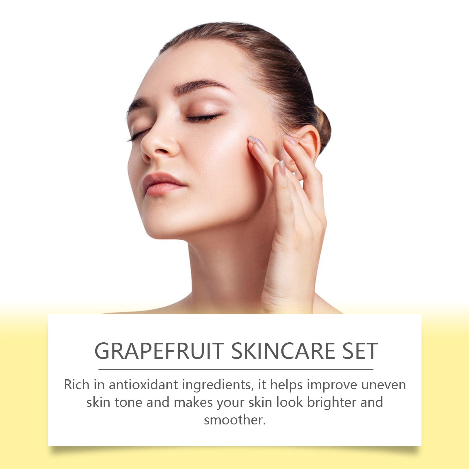 Grapefruit Gift Suit Daily Facial Moisturizing Tonic Lotion Cream Skin Care