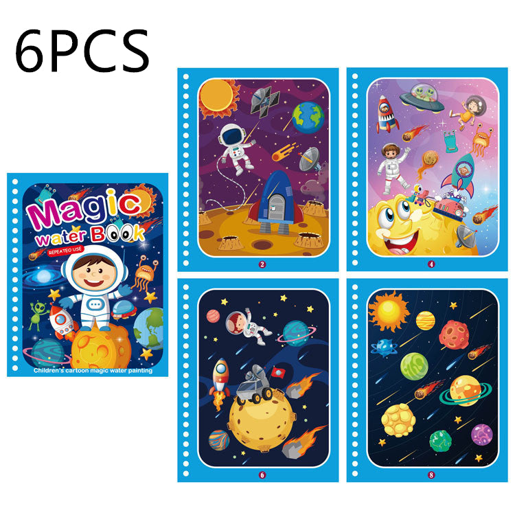 Children's Creative Magic Water Painting Book