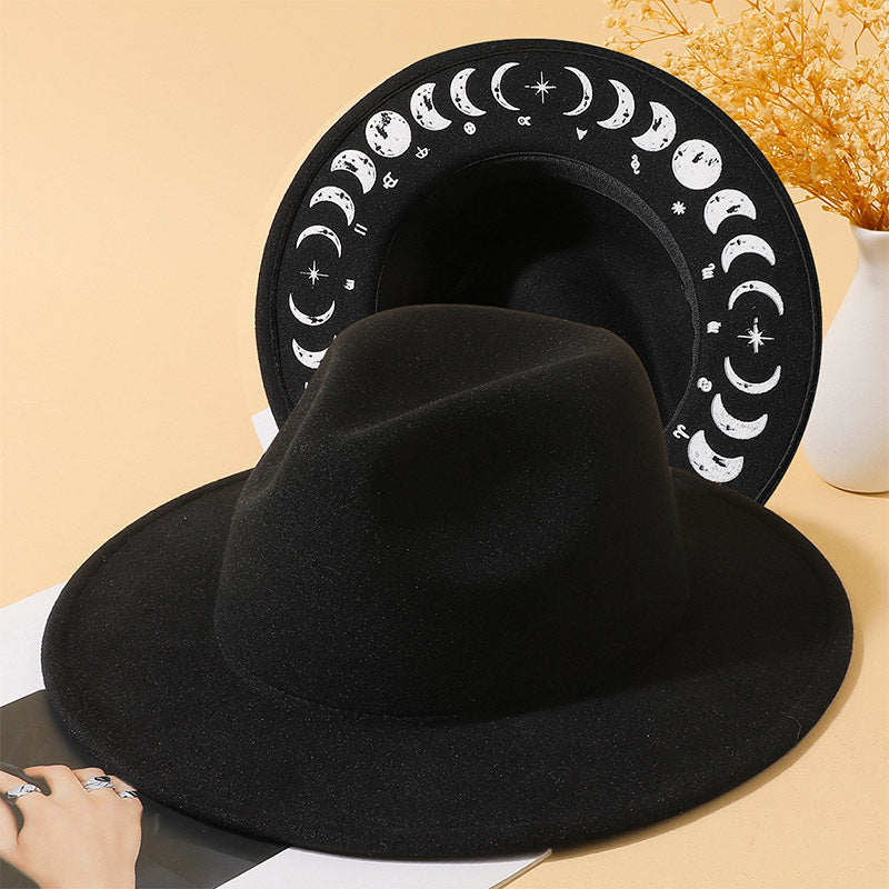 Chapeau haut-de-forme vintage créatif et polyvalent pour femme