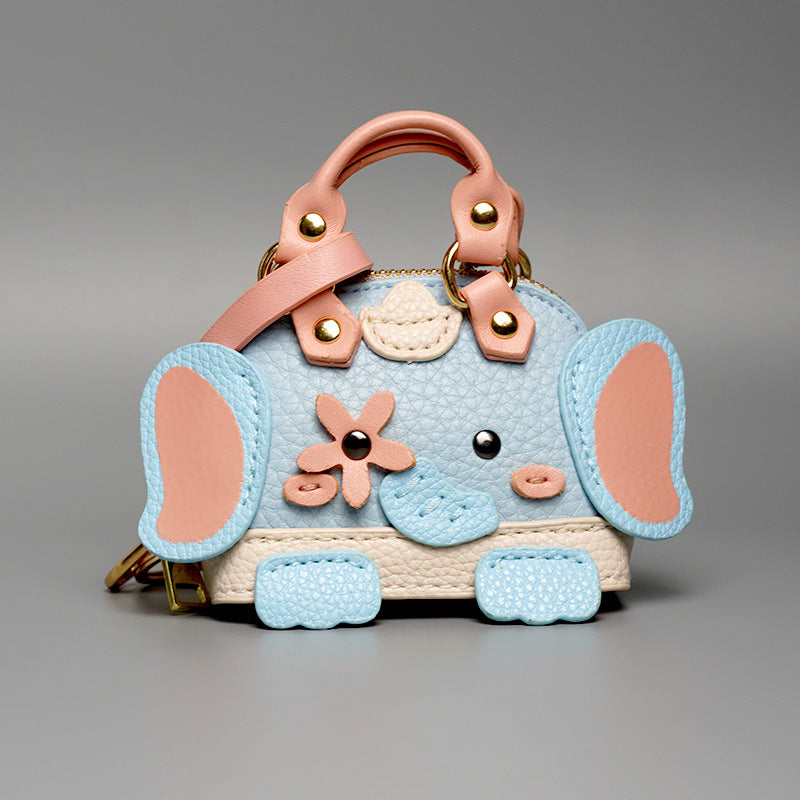 Little Elephant Donkey Home Pendant Small Bag Cute Bag Charm Lipstick Headset Car Keychain Bag