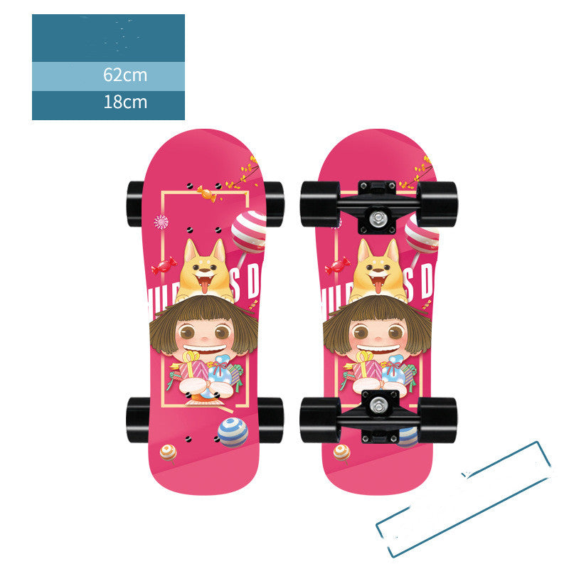 Planche à roulettes pour chien chat, grande planche à tête, brosse à roues de rue