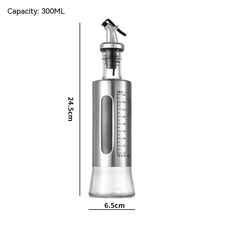 Kitchen Storage Bottle Cooking Oil Vinegar Seasoning Bottle Glass