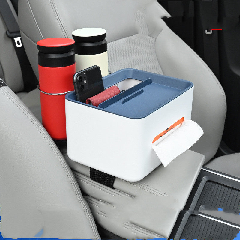 Car Sundries Storage Cup Drink Mobile Phone Armrest Box Tissue Box