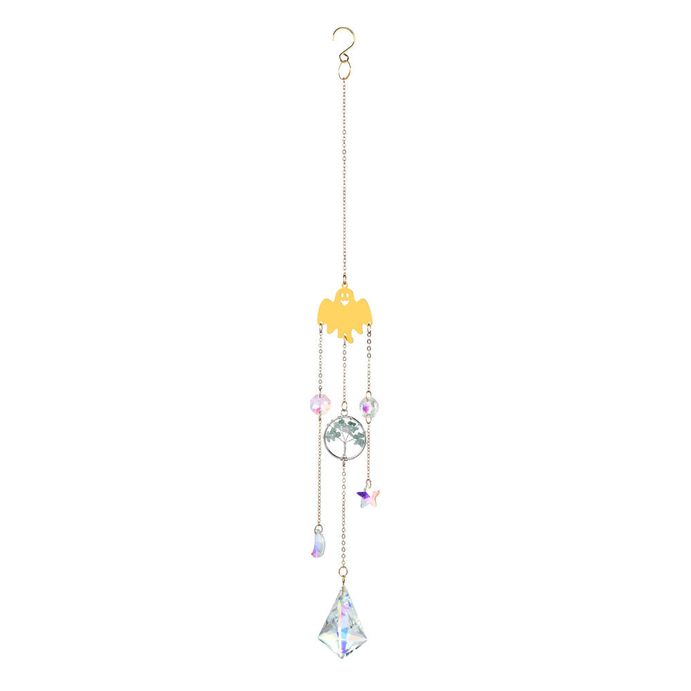 Halloween Star Moon Life Tree Crystal Decorative Pendant
