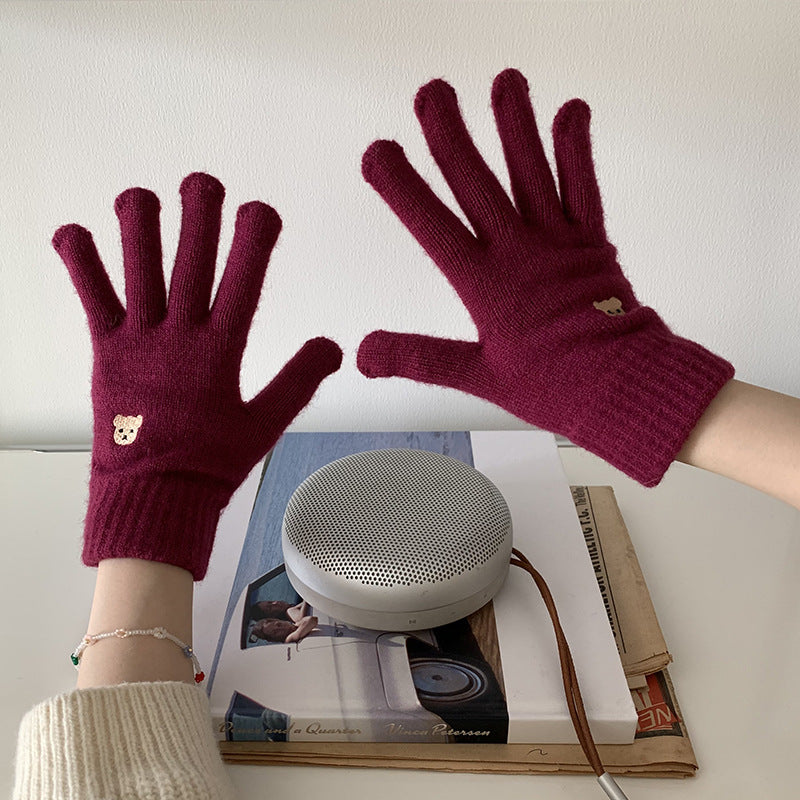 Warm Fingerless Knitting Wool Gloves