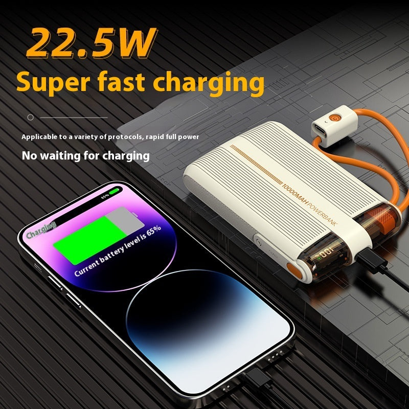 Avec Power Bank Câble 225W, source d'alimentation portable à charge ultra rapide