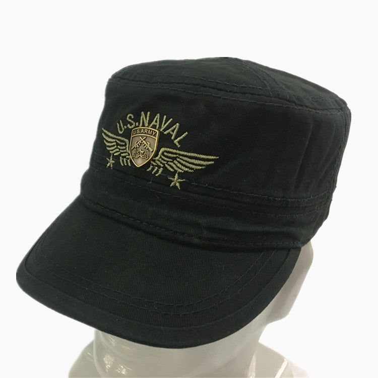 Casquette Plate de l'Armée du Front Uni, en Coton, Visière Courte, Chapeau de Zhan