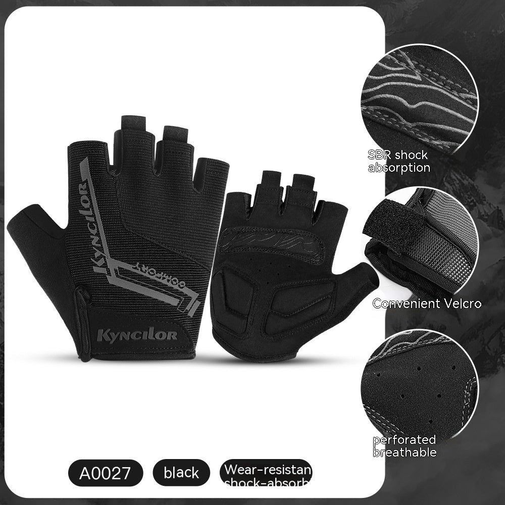 Gants de cyclisme mi-doigts d'extérieur pour le sport et le fitness