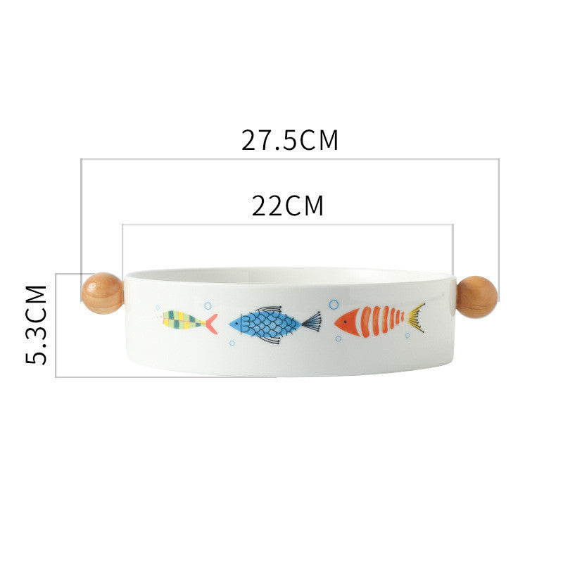 Cheese Baked Rice Bowl Creative Household Ceramic Amphora