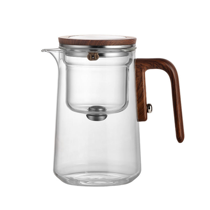 Rodless Teapot Tea And Water Separation Glass Liner Magnetic Suction Elegant Cup 800ml