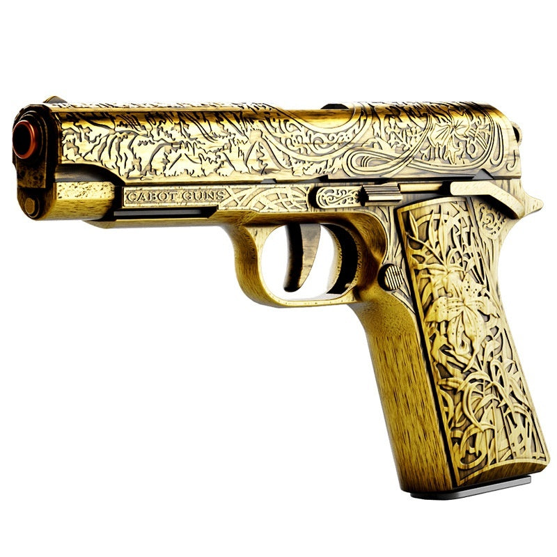 Plastic Retro Carving Throwing Shell Soft Bullet Gun Automatic Toy Gun