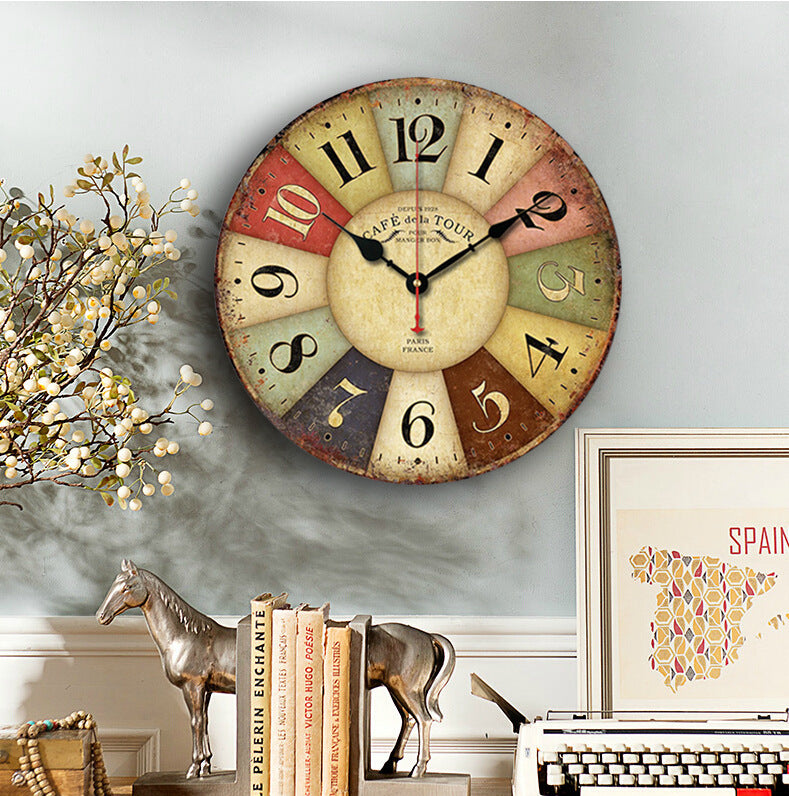 Home Fashion Modern Personality Retro Wall Clock