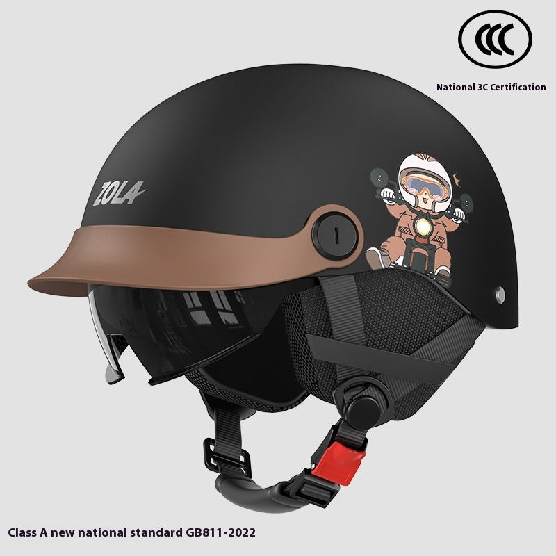 Electric Bicycle Helmet Men's And Women's Summer Sun Protection Lightweight