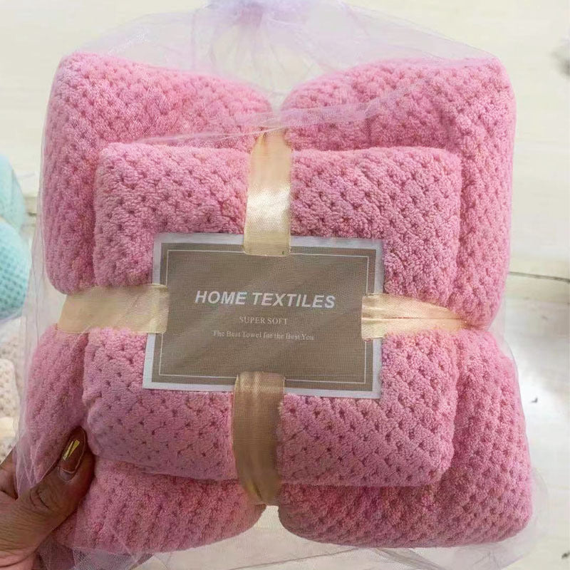 Ensemble de serviettes de bain en polaire de corail haute densité