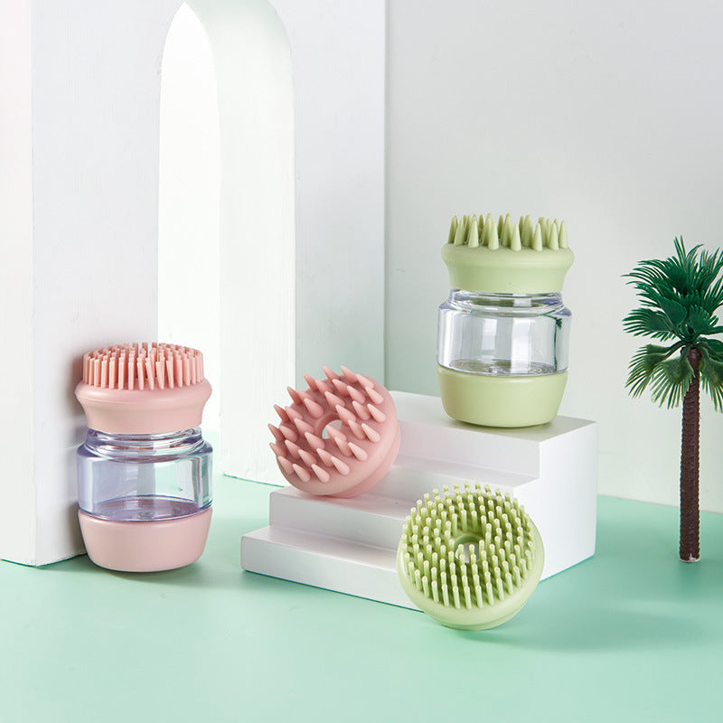 Brosse de massage multifonctionnelle pour le bain des animaux de compagnie